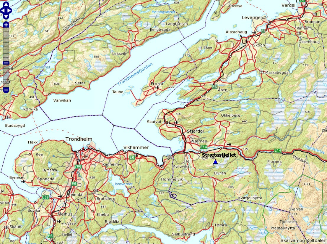 Norwegian Mountains - Route Descriptions - Strætasfjellet, Storvarden ...